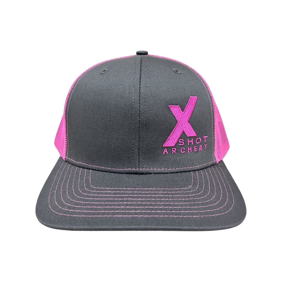 Grey/Pink - Embroidered